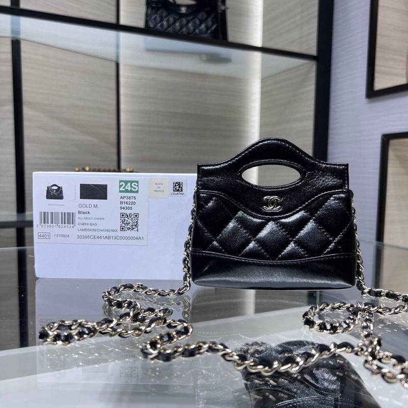 Ch*el top handle bags